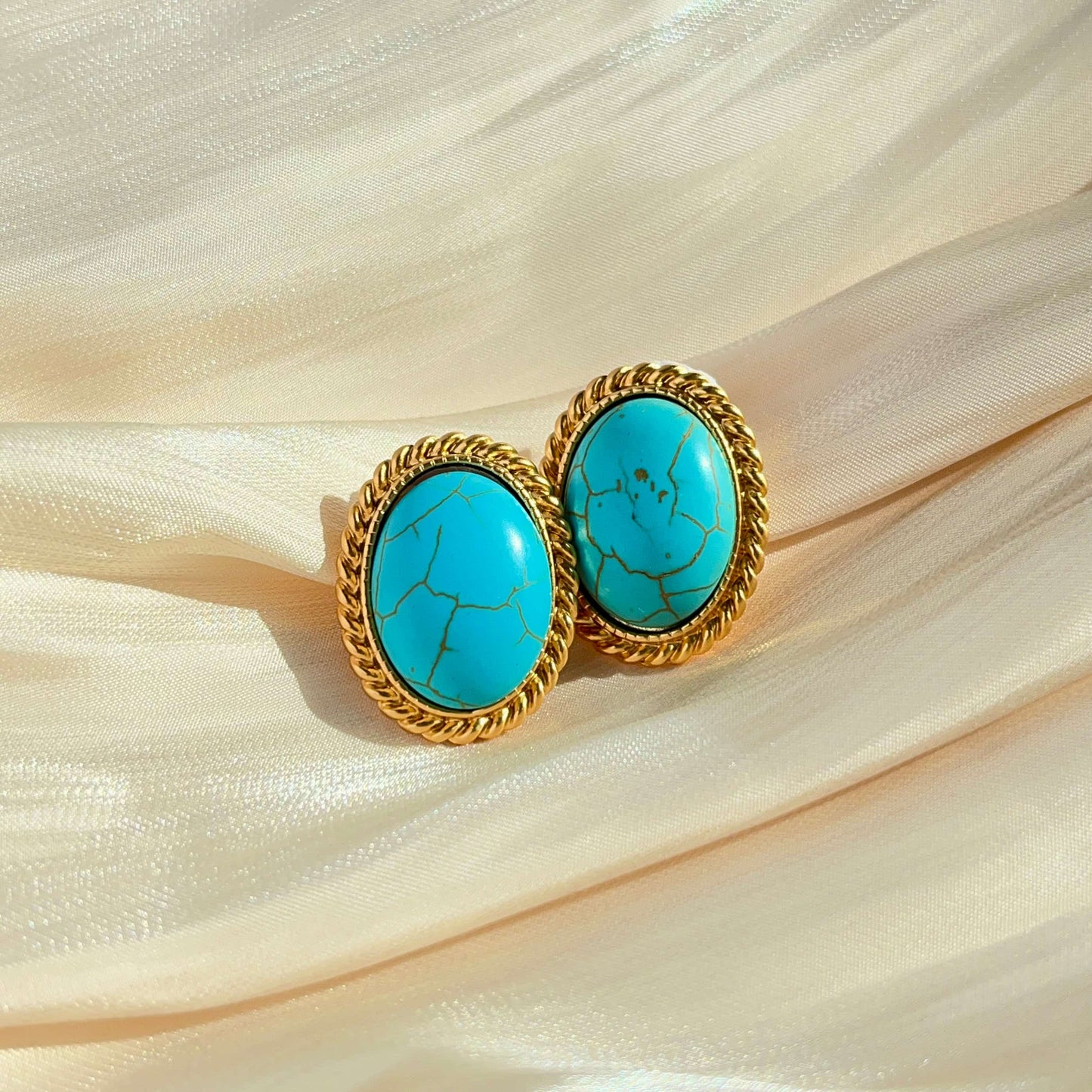 Versatile and Classic Turquoise Earrings.